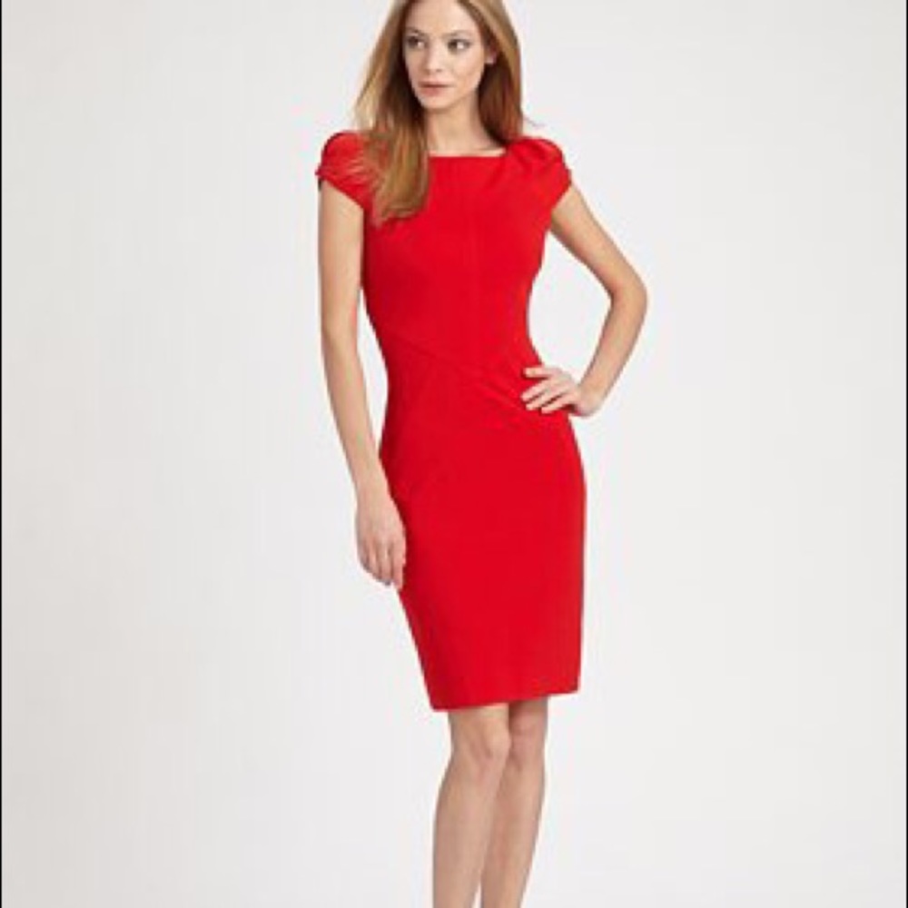 DVF Red Holiday Dress